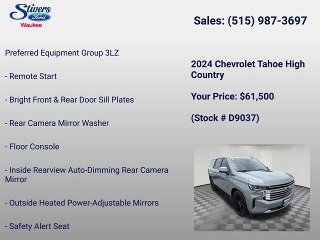 Used 2024 Chevrolet Tahoe High Country AWD/4WD image 16