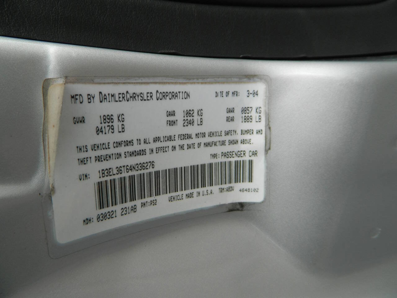 Used 2004 Dodge Stratus SE image 24