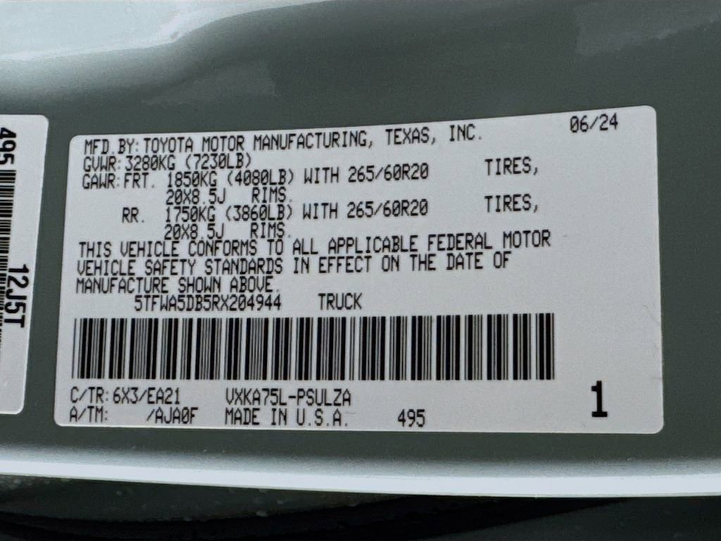 Used 2024 Toyota Tundra Limited w/ TRD Off-Road Package image 41