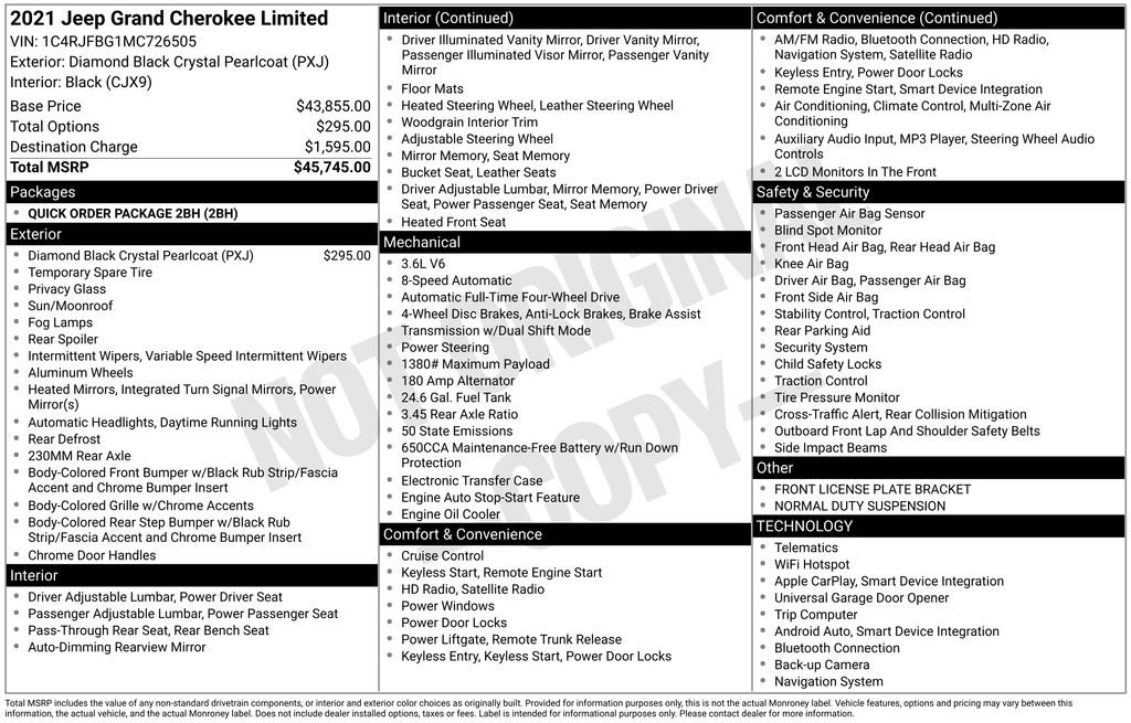 Used 2021 Jeep Grand Cherokee Limited image 8