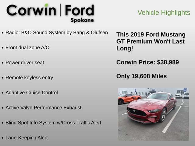 Used 2019 Ford Mustang GT Premium w/ Equipment Group 401A RWD image 6