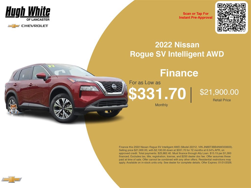 Used 2022 Nissan Rogue SV image 3