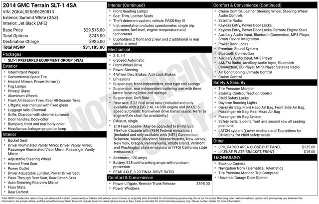 Used 2014 GMC Terrain SLT image 31