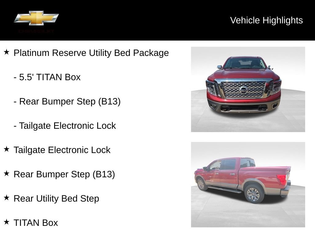 Used 2018 Nissan Titan Platinum Reserve w/ Platinum Utility Package AWD/4WD image 18