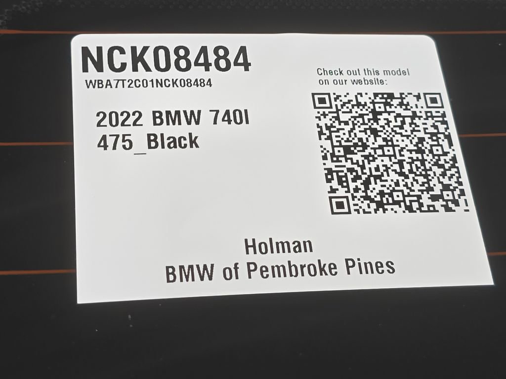 Certified 2022 BMW 740i w/ M Sport Package RWD image 25