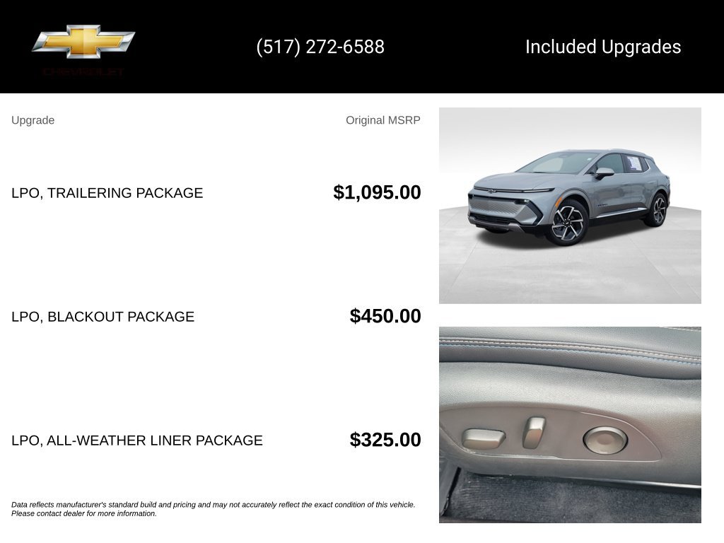 Certified 2024 Chevrolet Equinox EV LT w/ LPO, Trailering Package FWD image 15