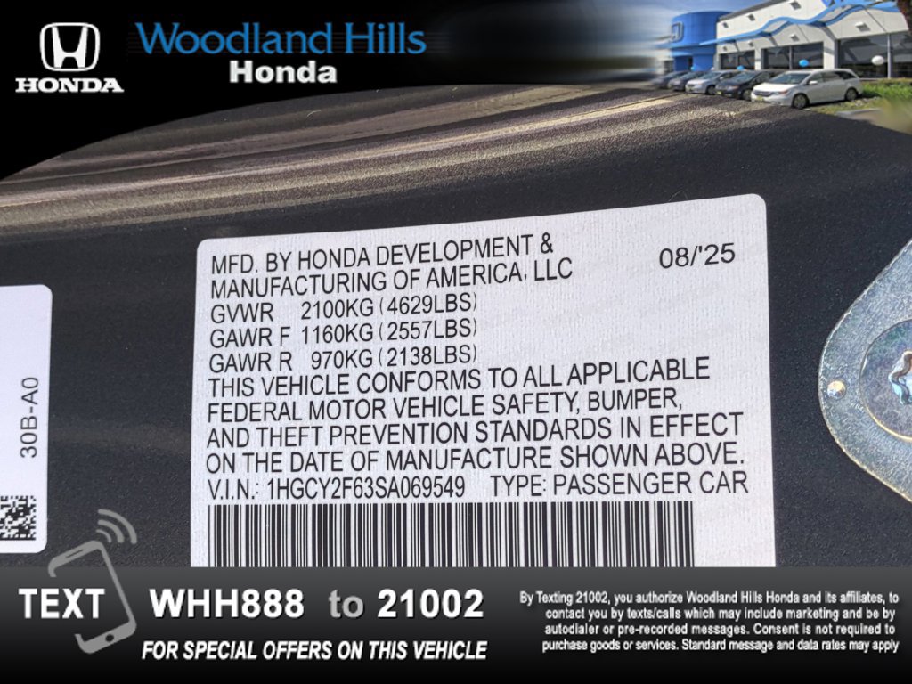 Certified 2025 Honda Accord EX-L image 27