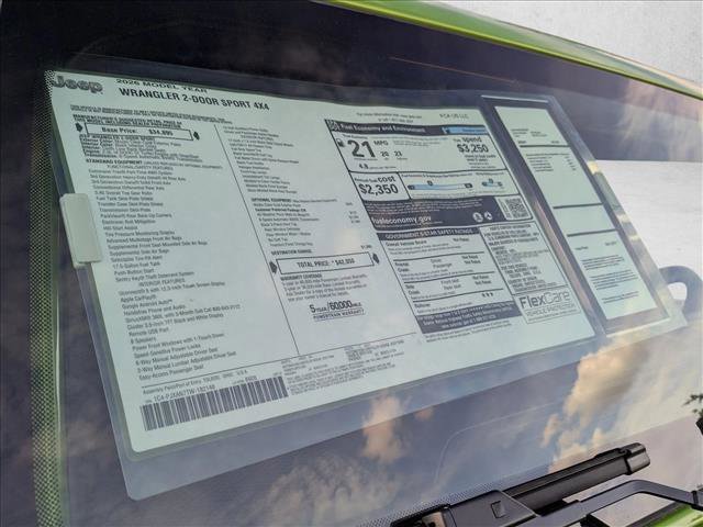 New 2026 Jeep Wrangler Sport AWD/4WD image 17