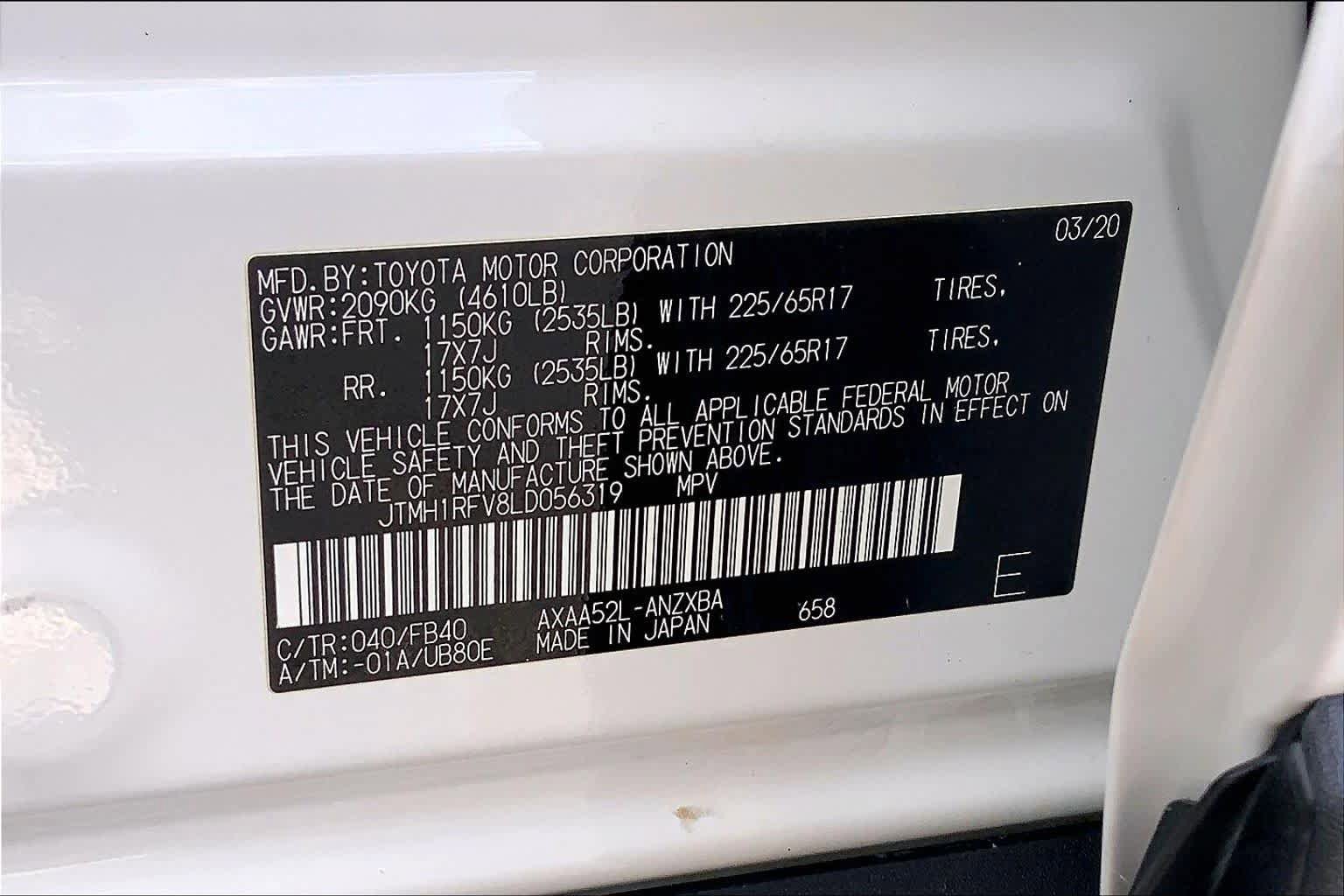 Used 2020 Toyota RAV4 LE FWD image 37