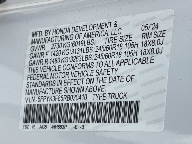 Certified 2024 Honda Ridgeline Black Edition image 29