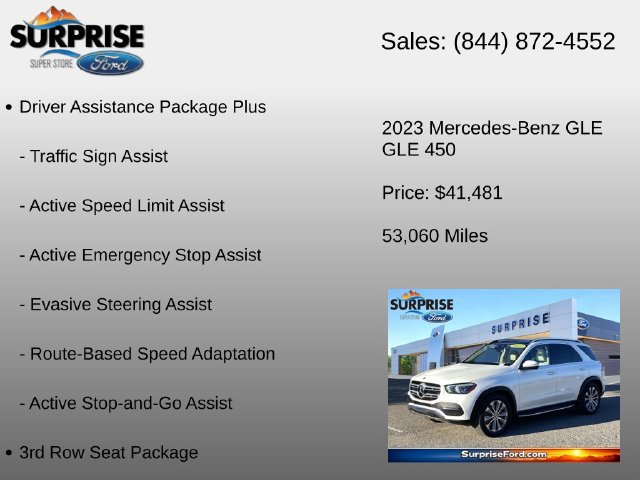 Used 2023 Mercedes-Benz GLE 450 4MATIC w/ 3rd Row Seat Package image 12