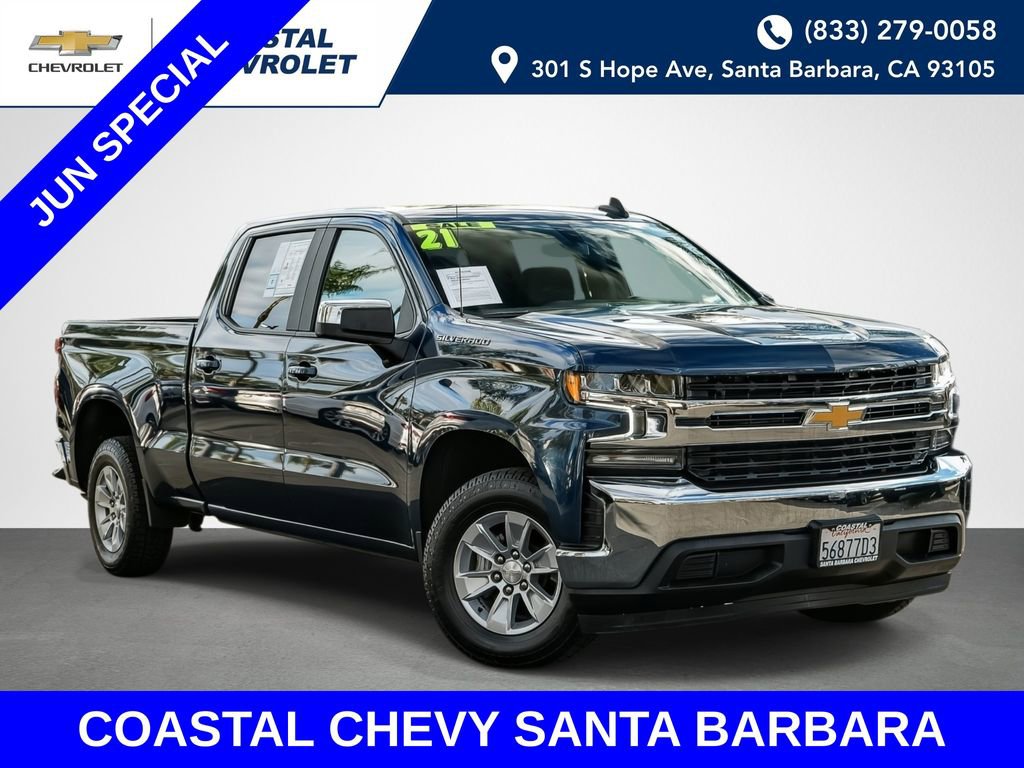 Used 2021 Chevrolet Silverado 1500 LT w/ Bed Protection Package RWD image 1