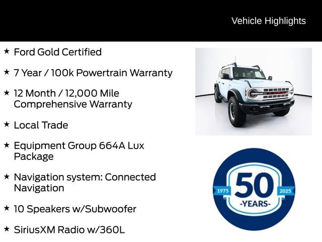 Certified 2023 Ford Bronco Heritage Edition AWD/4WD image 6