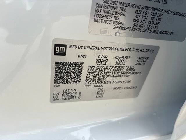 New 2026 Chevrolet Silverado 1500 LT Trail Boss w/ Convenience Package II AWD/4WD image 18