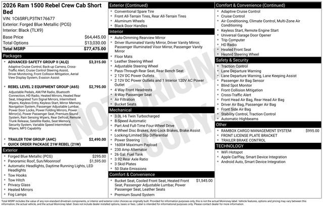 New 2026 RAM 1500 Rebel w/ Advanced Safety Group II image 24