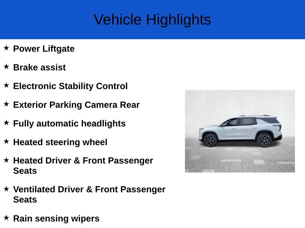 New 2026 Chevrolet Traverse High Country image 3