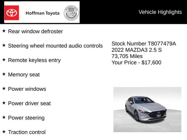 Used 2022 MAZDA MAZDA3 s FWD image 10