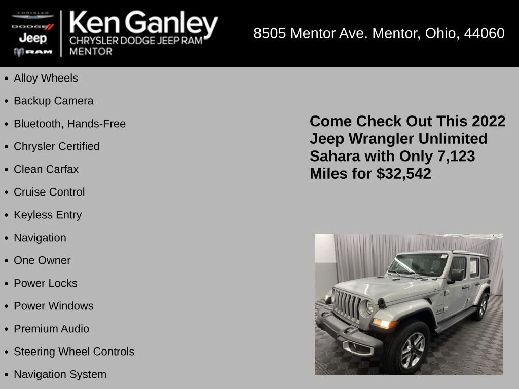 Used 2022 Jeep Wrangler Unlimited Sahara image 5