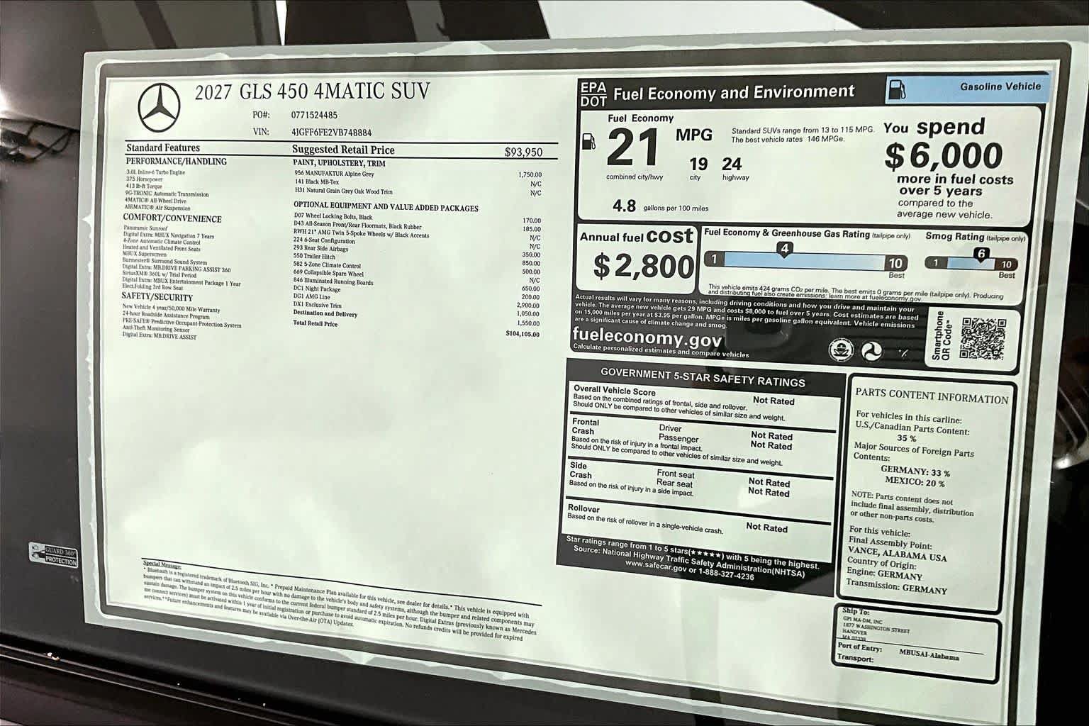 New 2027 Mercedes-Benz GLS 450 4MATIC image 19