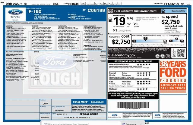 Used 2015 Ford F150 Lariat w/ Max Trailer Tow Package image 22