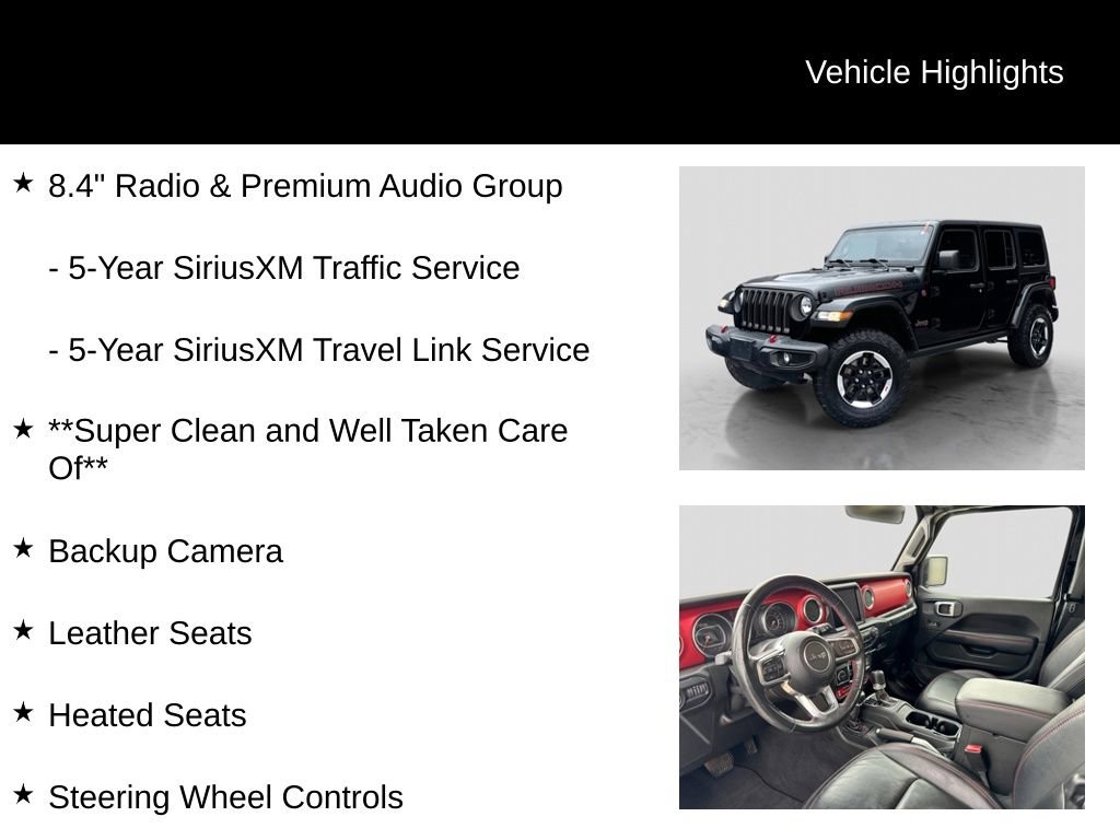 Used 2021 Jeep Wrangler Unlimited Rubicon w/ Uconnect 4C Nav & Sound Group image 21