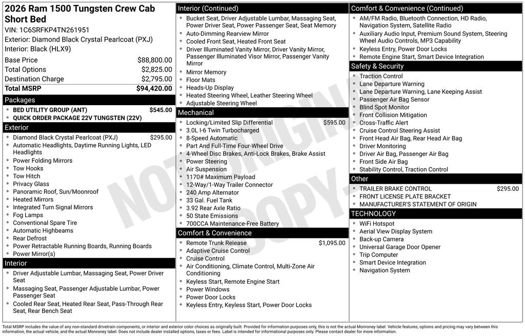 Used 2026 RAM 1500 Tungsten w/ Bed Utility Group AWD/4WD video 2