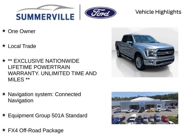 Certified 2024 Ford F150 Lariat w/ FX4 Off-Road Package AWD/4WD image 2