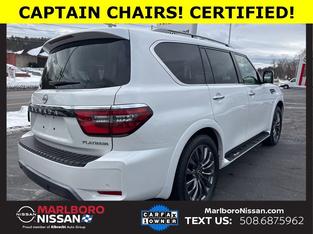 Certified 2024 Nissan Armada Platinum w/ Captain's Chairs Package image 7