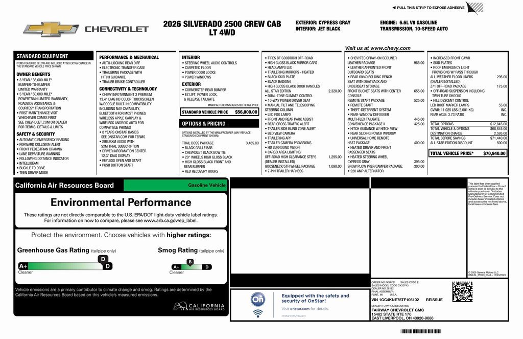 New 2026 Chevrolet Silverado 2500 LT w/ Trail Boss Package image 4