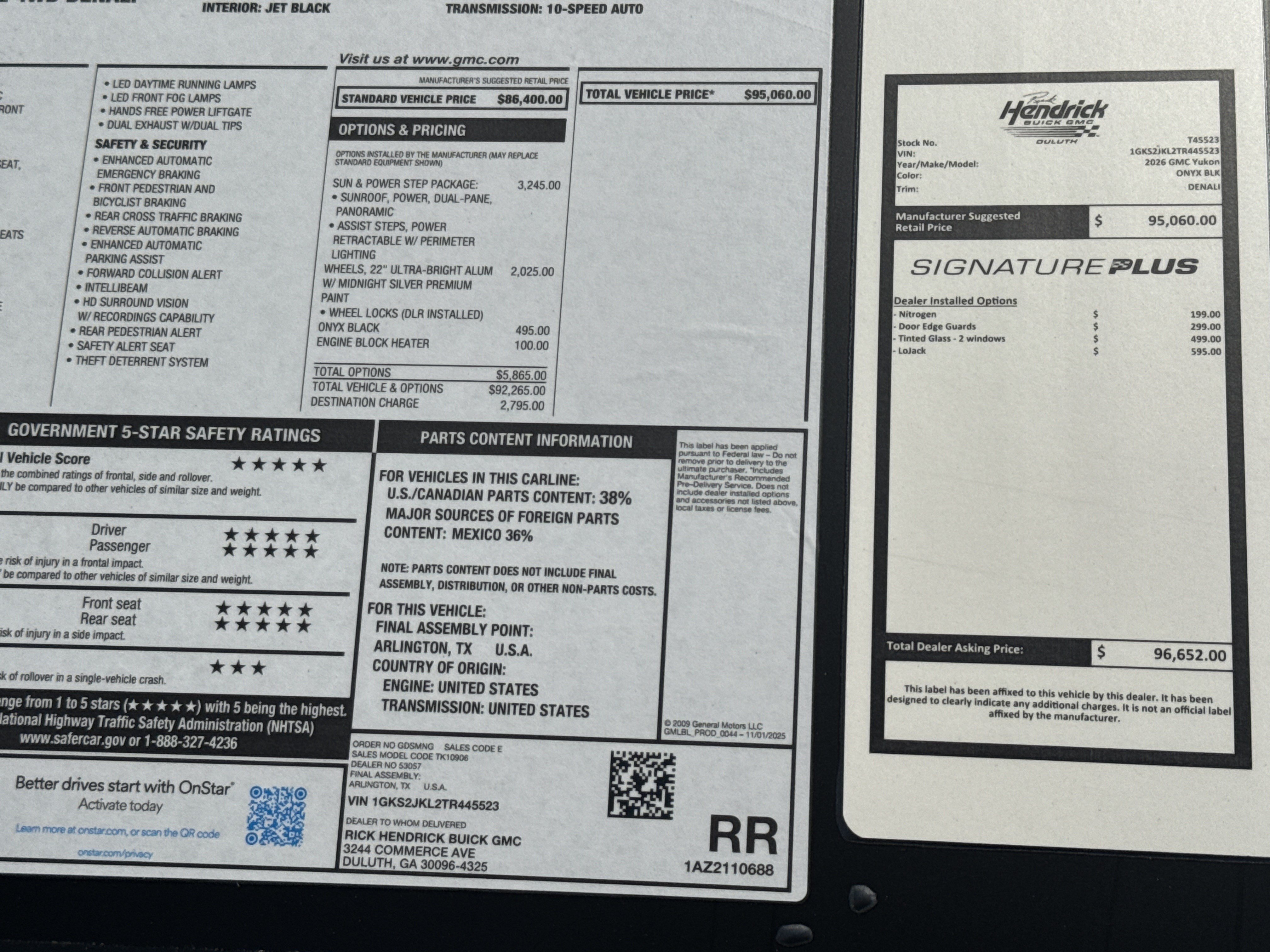 New 2026 GMC Yukon XL Denali w/ Sun & Power Step Package AWD/4WD image 42