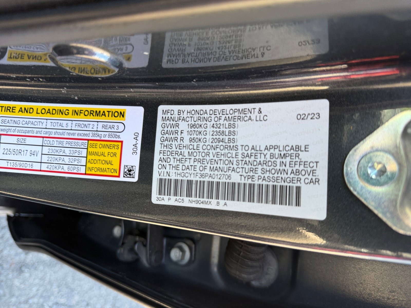 Used 2023 Honda Accord EX image 37