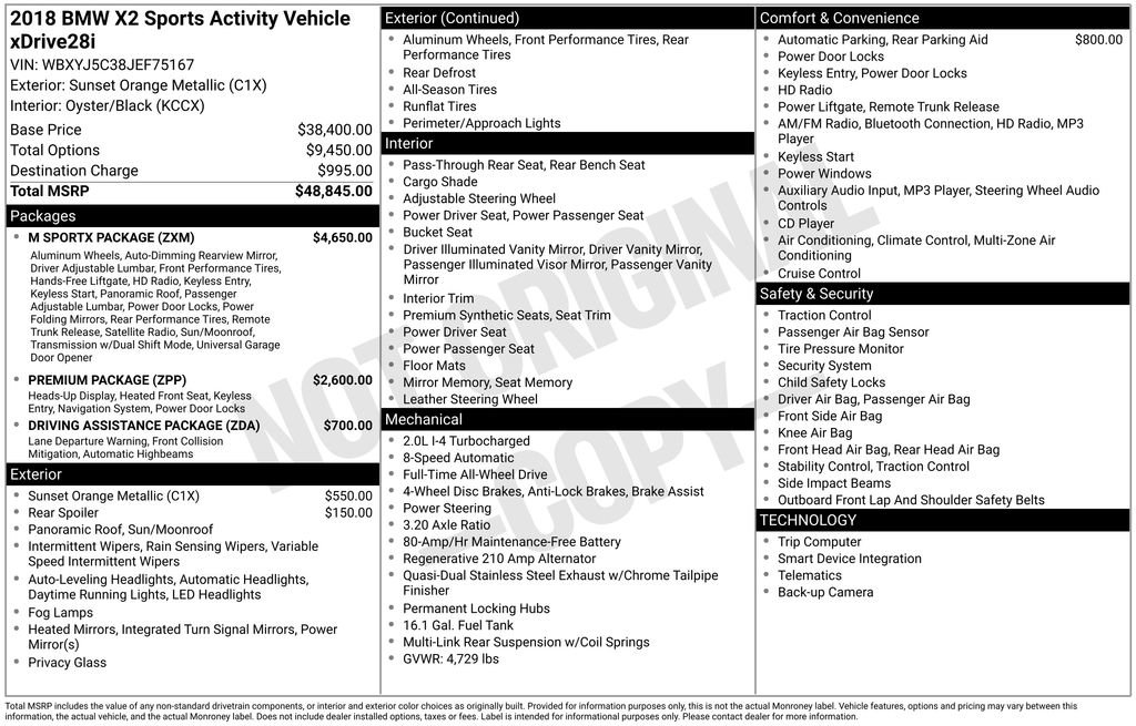 Used 2018 BMW X2 xDrive28i image 42