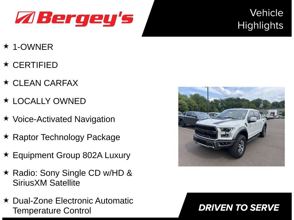 Certified 2017 Ford F150 Raptor w/ Equipment Group 802A Luxury AWD/4WD image 5