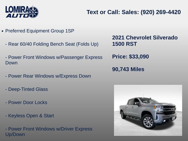 Used 2021 Chevrolet Silverado 1500 RST w/ All Star Edition Plus AWD/4WD image 8