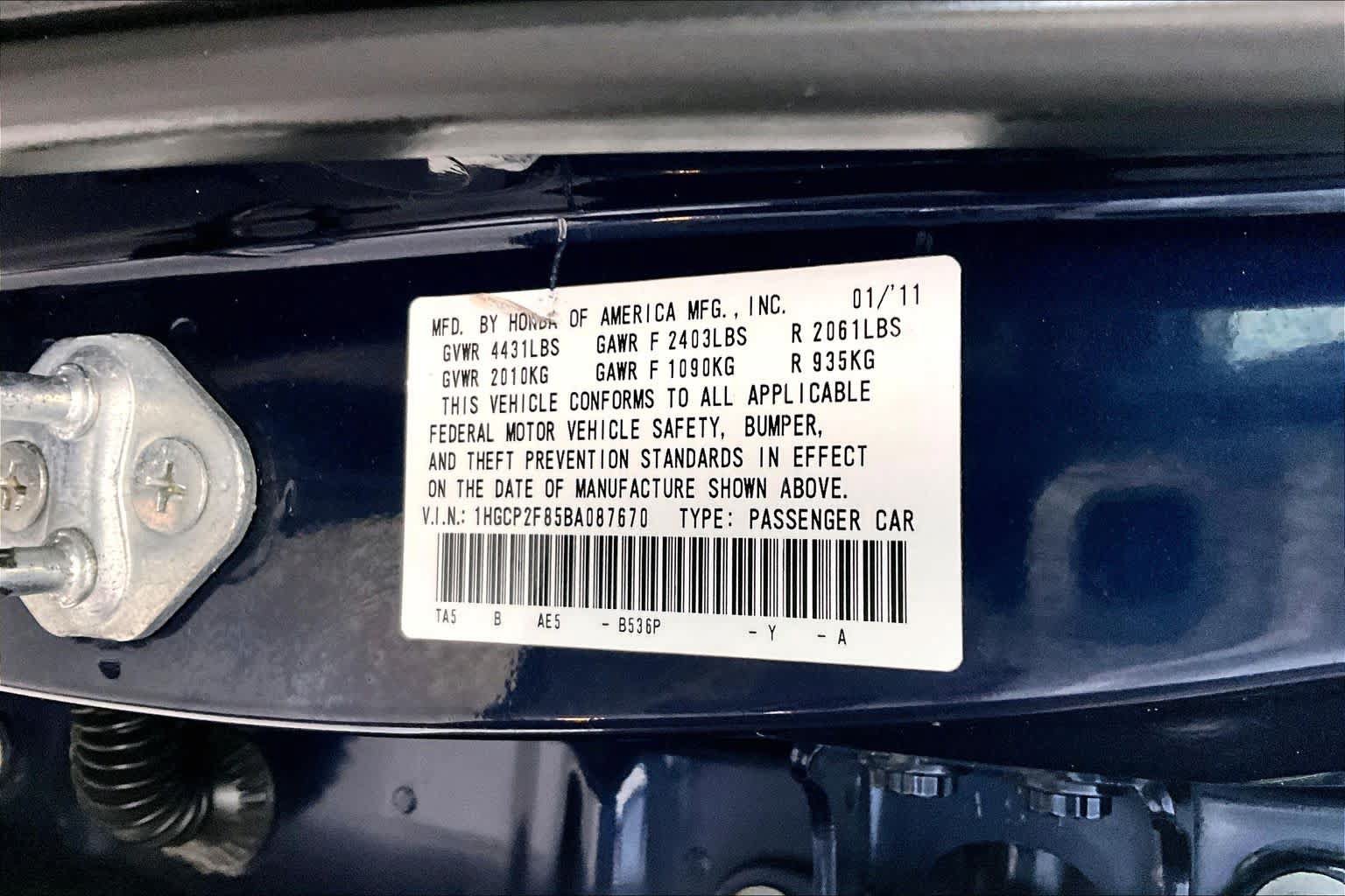 Used 2011 Honda Accord EX-L image 18
