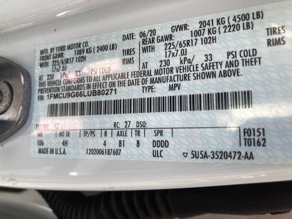 Used 2020 Ford Escape SE AWD/4WD image 34