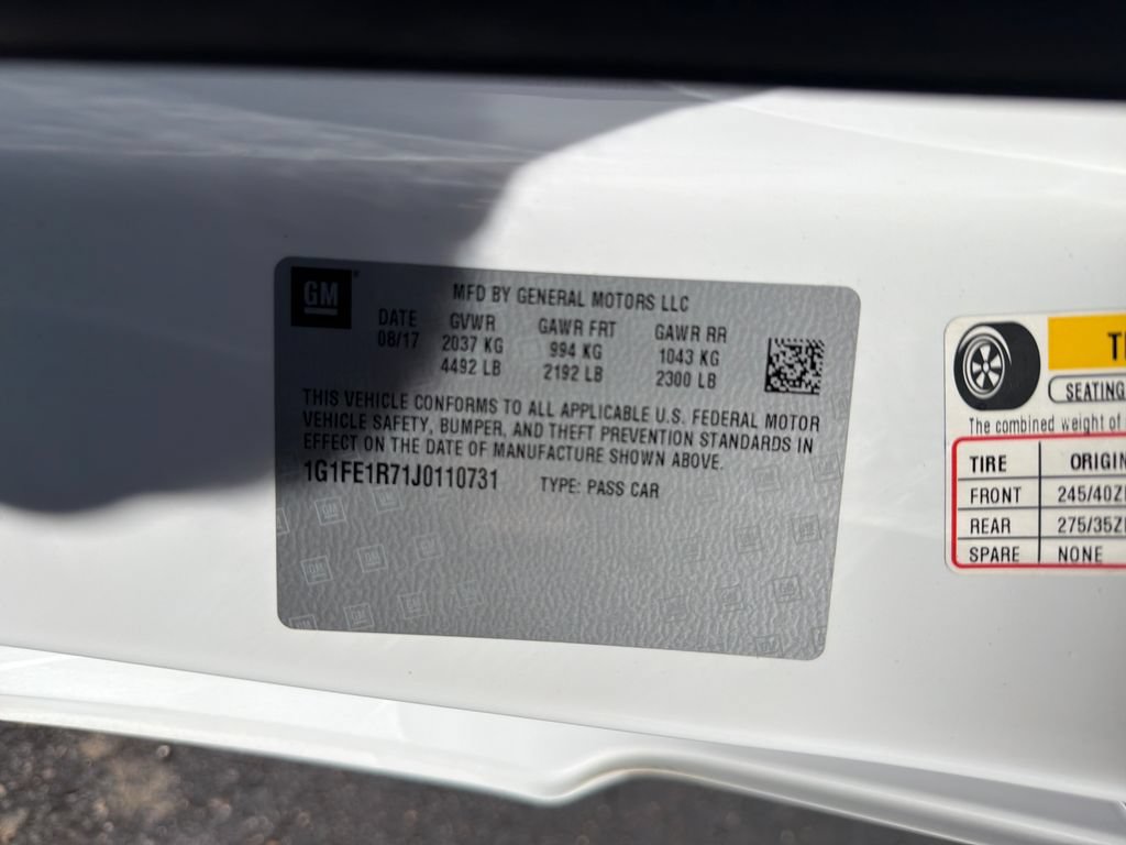 Used 2018 Chevrolet Camaro SS RWD image 30