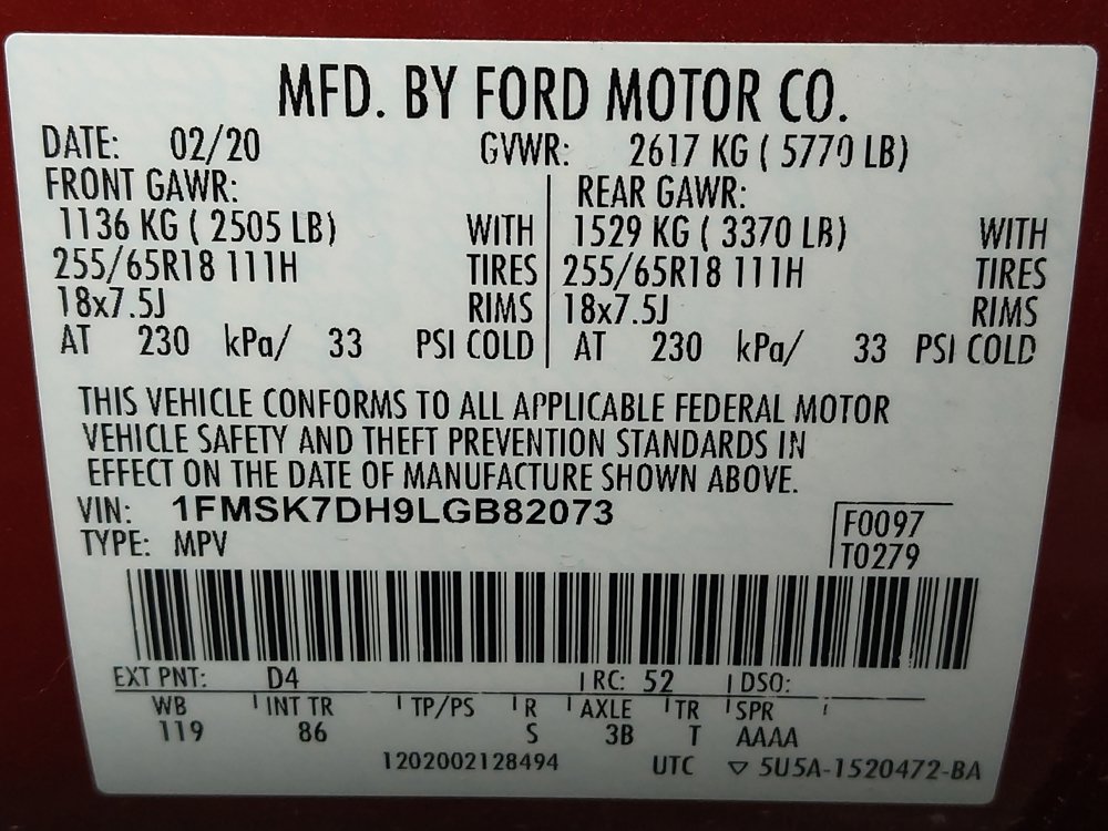 Used 2020 Ford Explorer XLT RWD image 33