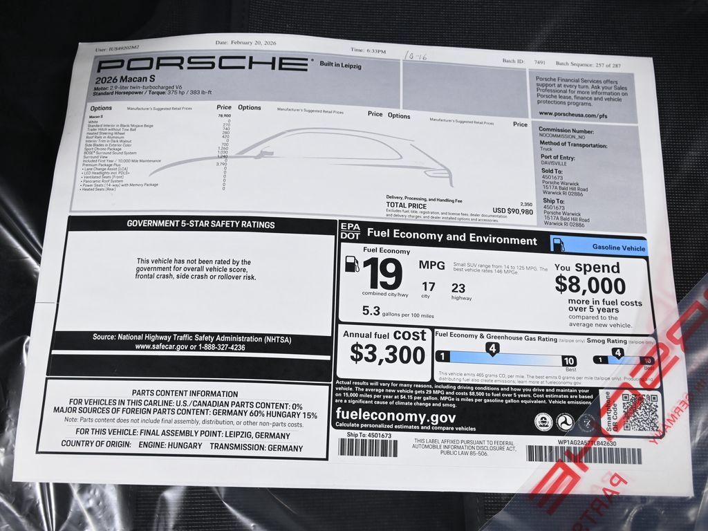 Used 2026 Porsche Macan S AWD/4WD image 44