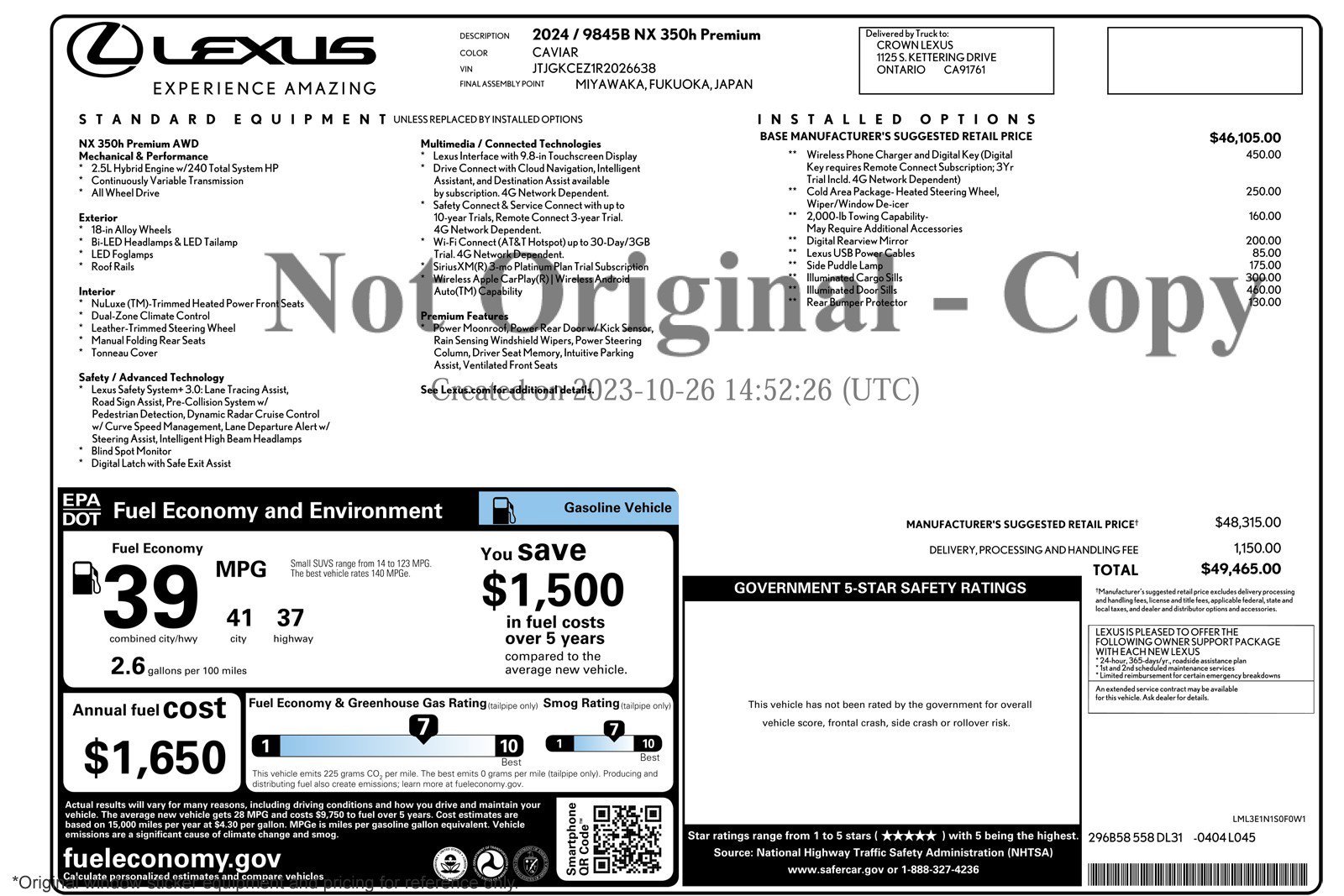 Used 2024 Lexus NX 350h AWD image 3