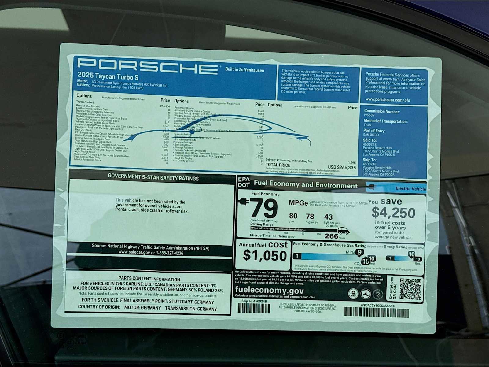 New 2025 Porsche Taycan Turbo S image 34