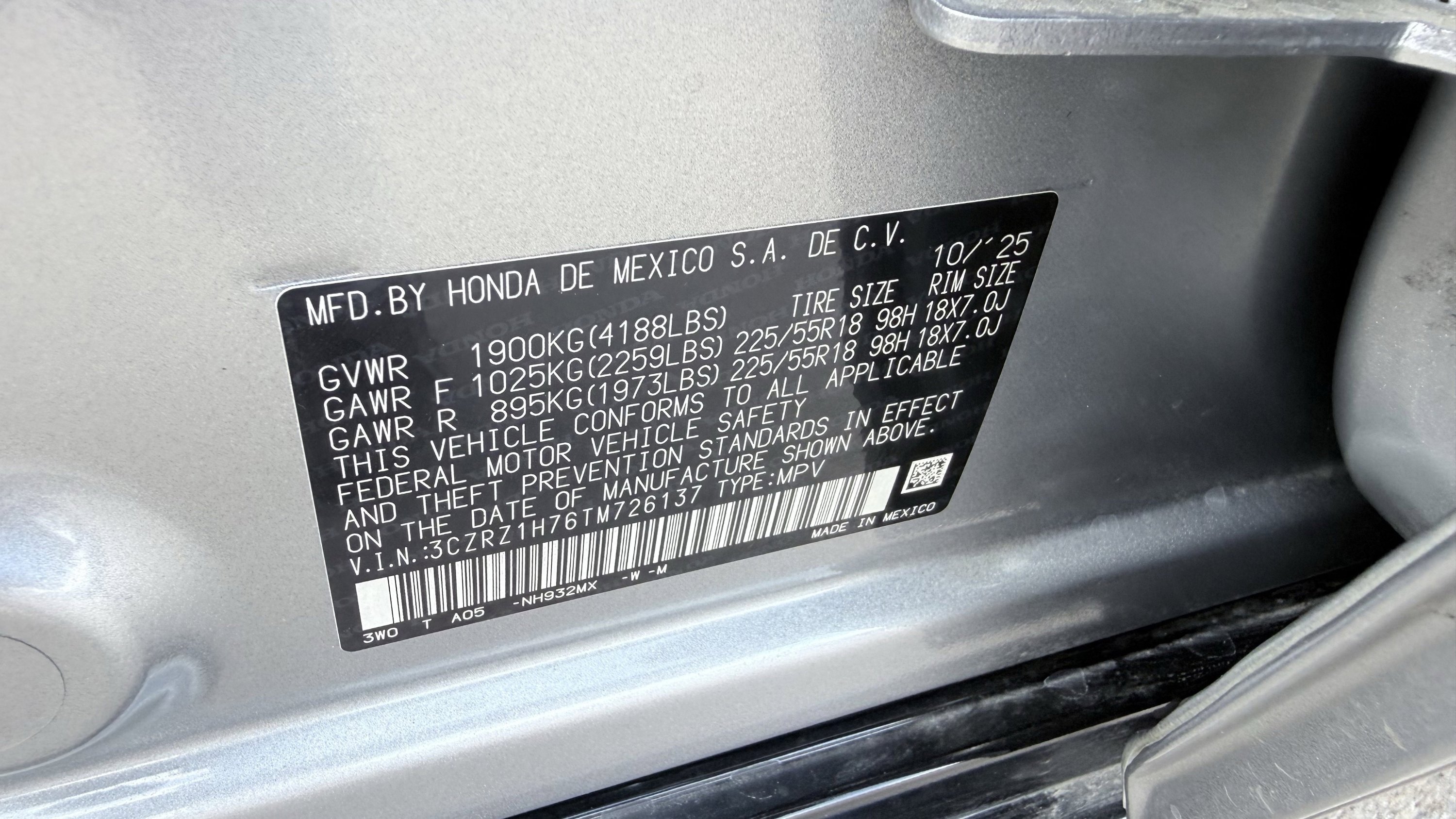 Used 2026 Honda HR-V EX-L image 34