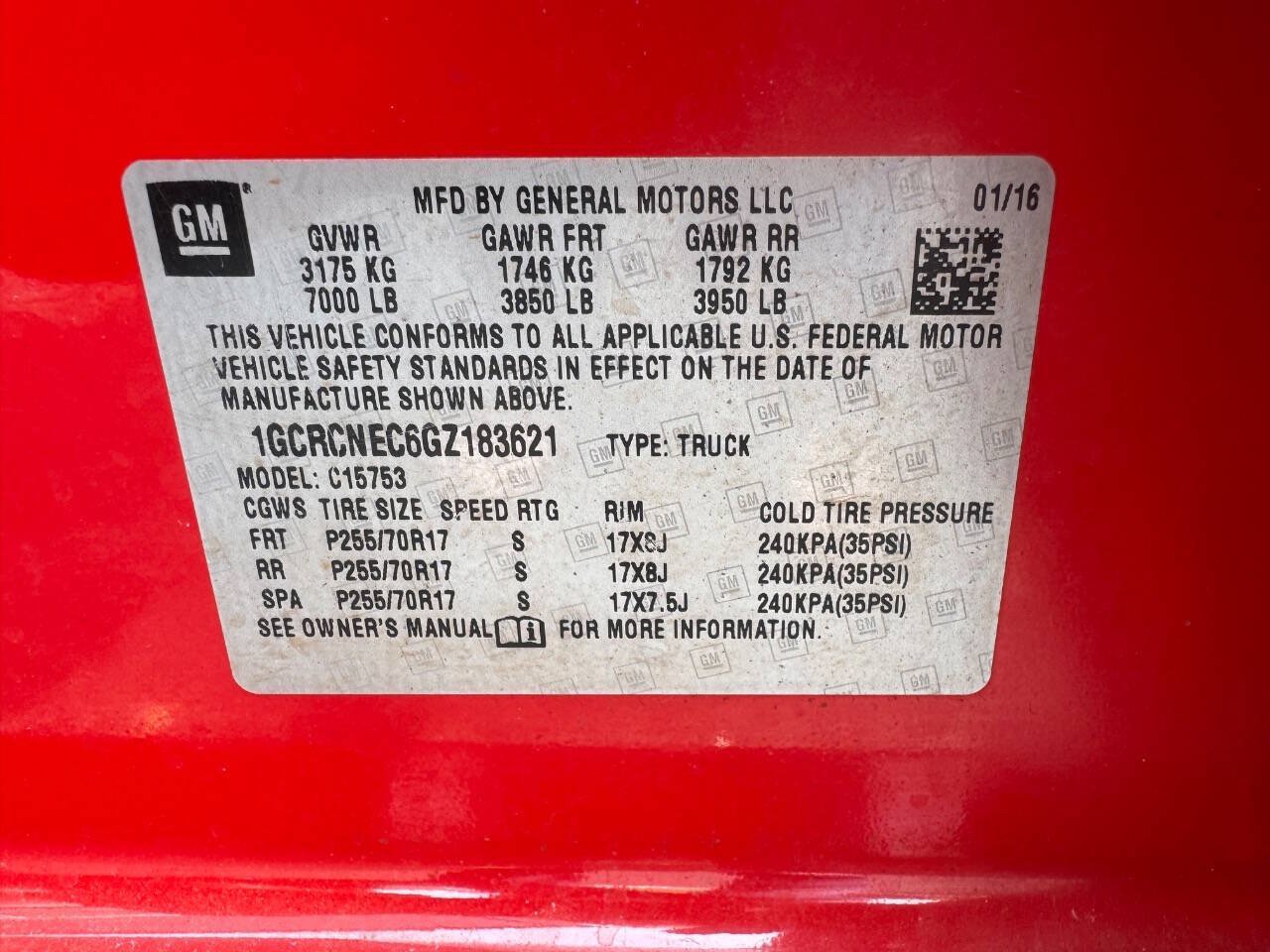 Used 2016 Chevrolet Silverado 1500 W/T w/ Trailering Package RWD image 25