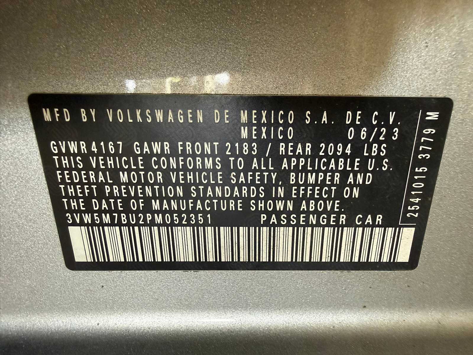 Certified 2023 Volkswagen Jetta S FWD image 38