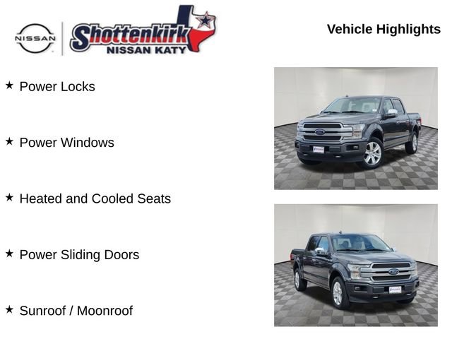 Used 2018 Ford F150 Platinum w/ Equipment Group 701A Luxury image 19