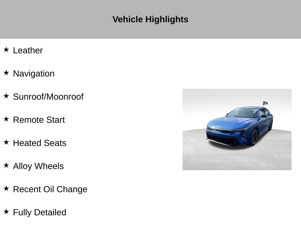 Certified 2025 Kia K4 GT-Line Turbo w/ GT-Line Sunroof Package FWD image 10