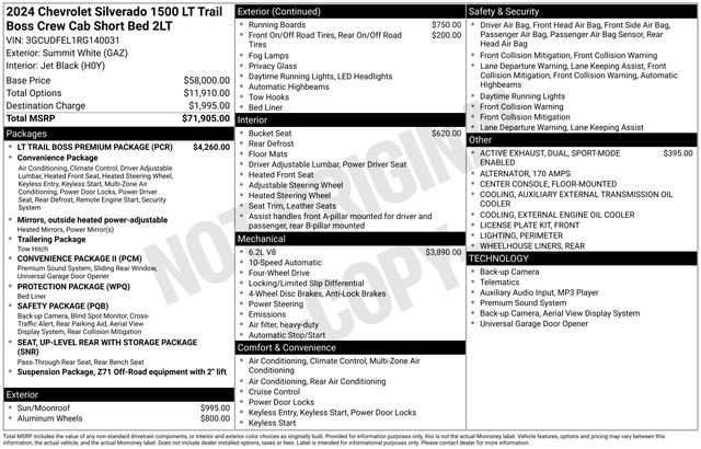 Certified 2024 Chevrolet Silverado 1500 LT Trail Boss w/ LT Trail Boss Premium Package image 10