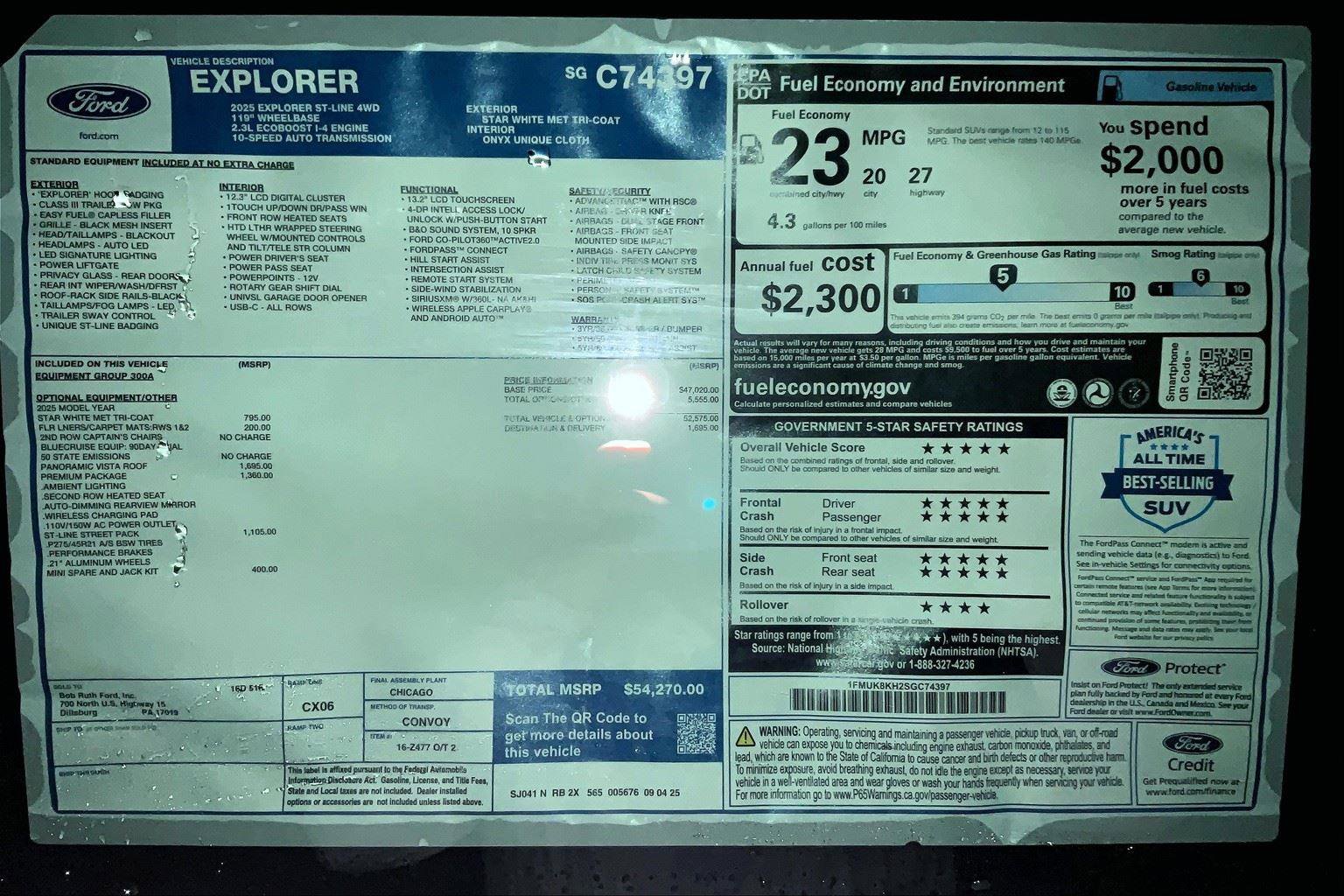 New 2025 Ford Explorer ST-Line w/ Premium Package image 35