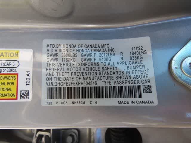 Certified 2023 Honda Civic Sport image 25