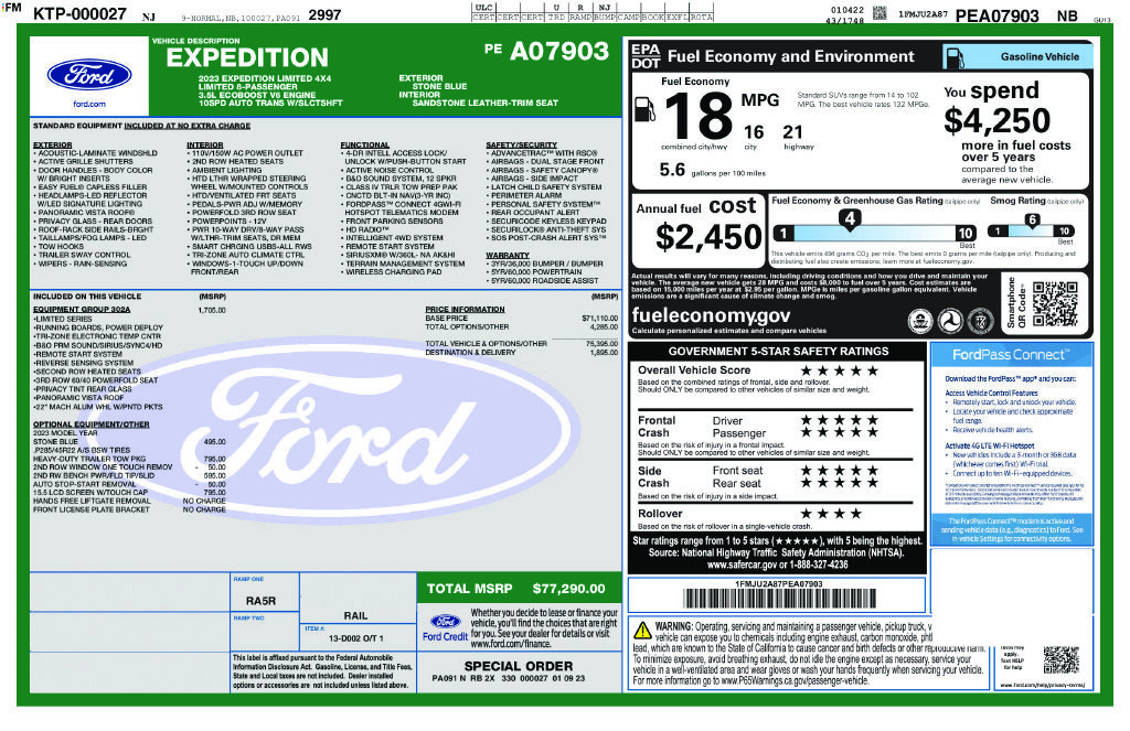 Used 2023 Ford Expedition Limited AWD/4WD image 41
